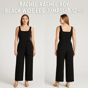RACHEL Rachel Roy Classic Black Jumpsuit Size 12